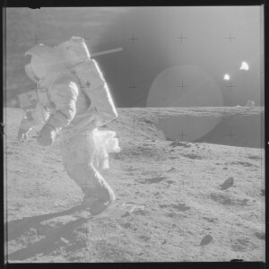 Camminata sulla luna (by Project Apollo Archive - NASA)