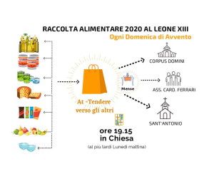 Infografica della Raccolta Alimentare alla Chiesa dell'Istituto  Leone XIII
